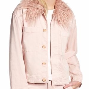 Lou & Grey Frosé Utility Jacket w/faux fur collar